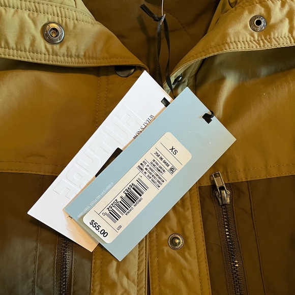 Oversized Future Collective Two-Tone Quilt Lined Utility Jacket Olive Green - Picture 6 of 10